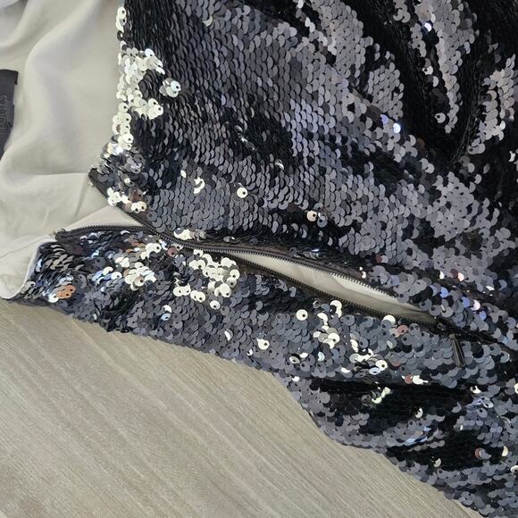 h:ours black sequin skirt - Picture 10 of 11